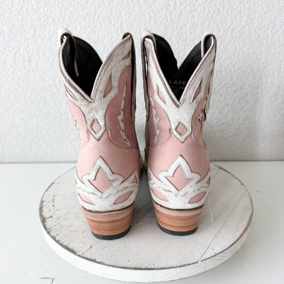 Lane CHASE THE WIND Womens Cowboy Bootie 11 Western Pink Cowgirl Short Boots - Picture 3 of 11